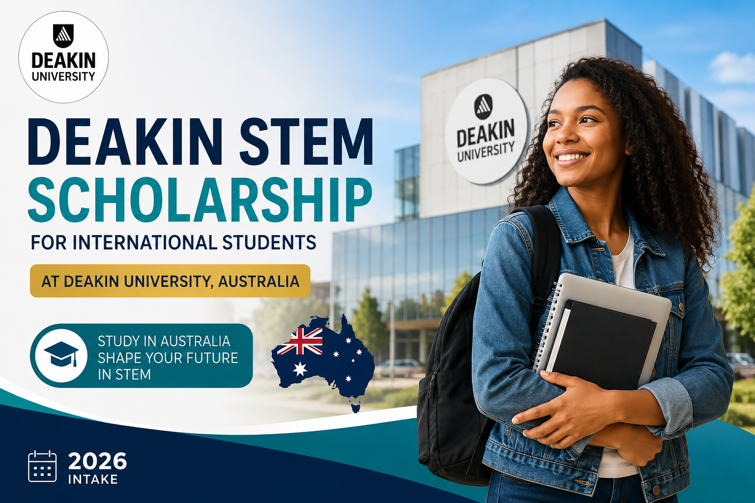 Deakin STEM Scholarship for International Students at Deakin University in Australia, 2026