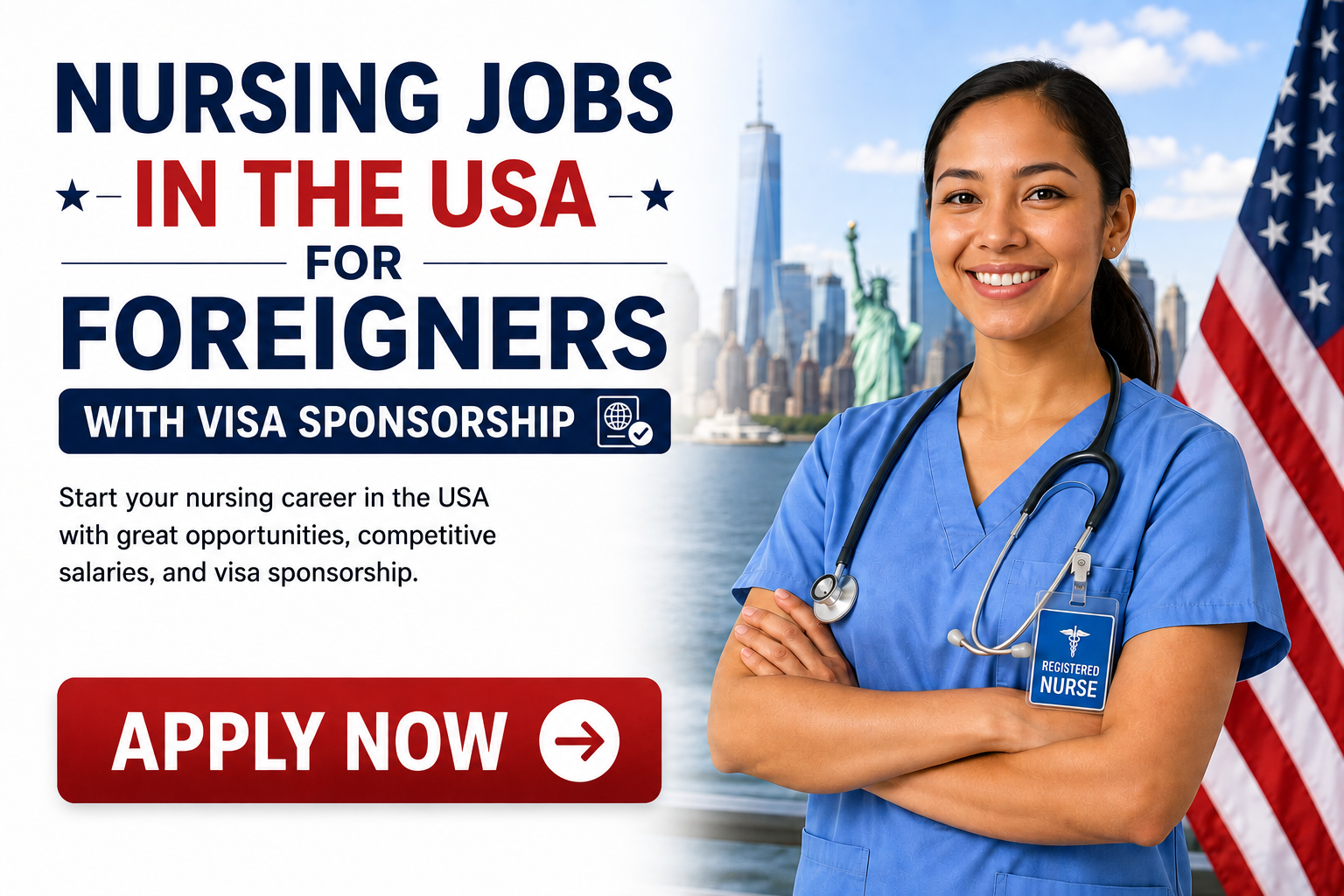 Nursing Jobs in the USA for Foreigners with Visa Sponsorship