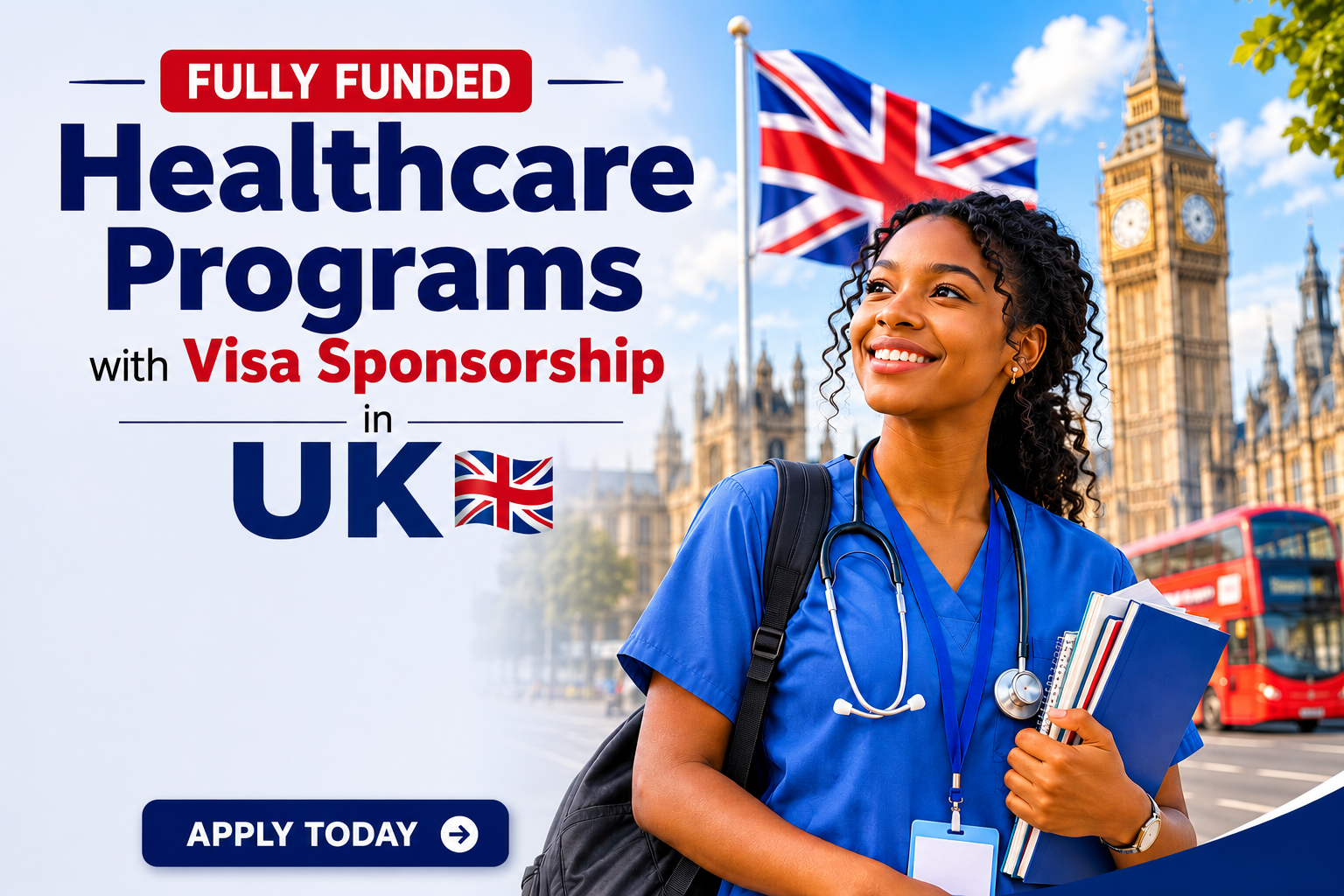 UK Nursing Scholarship 2026 – Fully Funded Healthcare Programs with Visa Sponsorship Earn £67,000/yr Careers