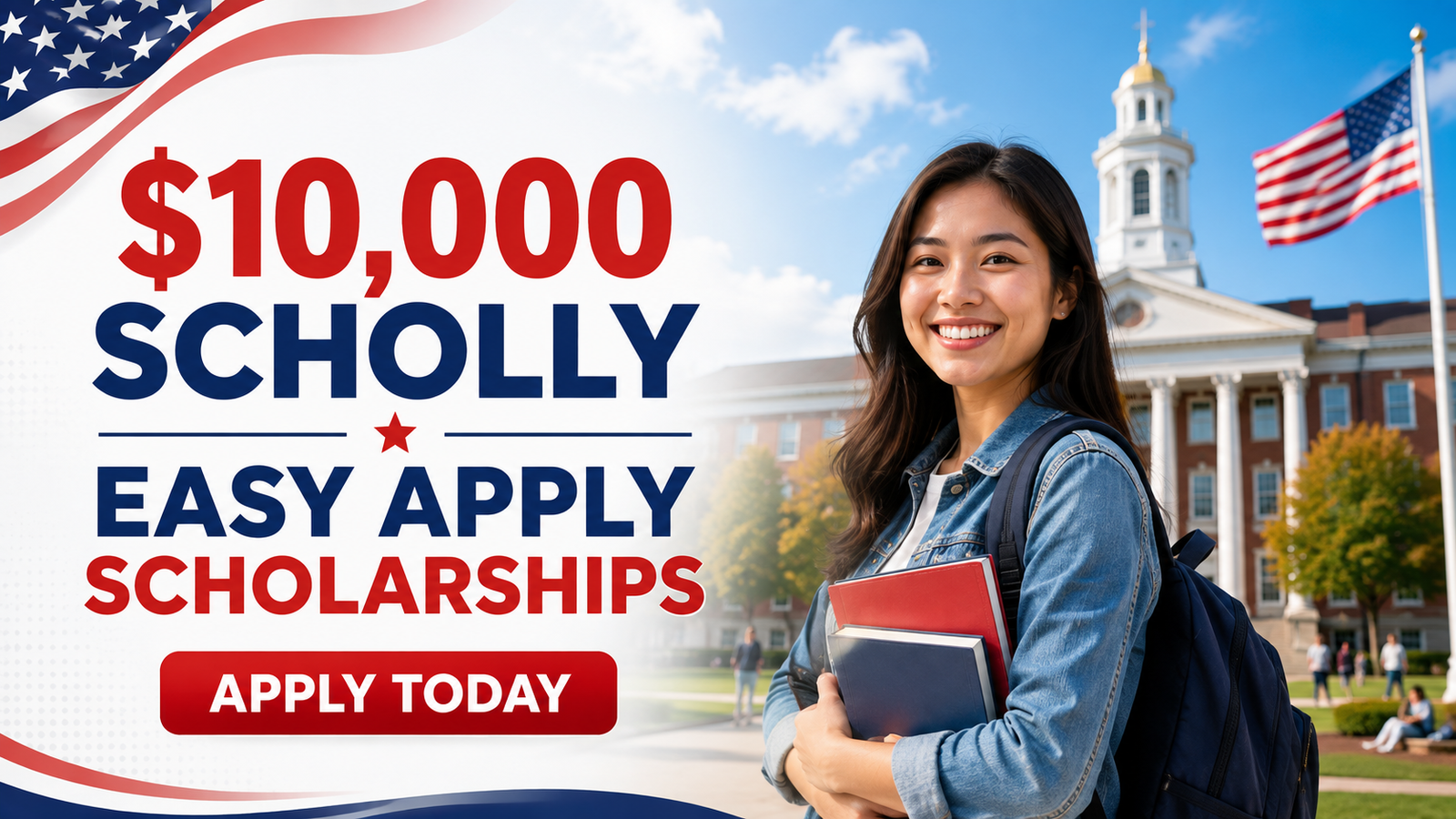 $10,000 Scholly Easy Apply Scholarships
