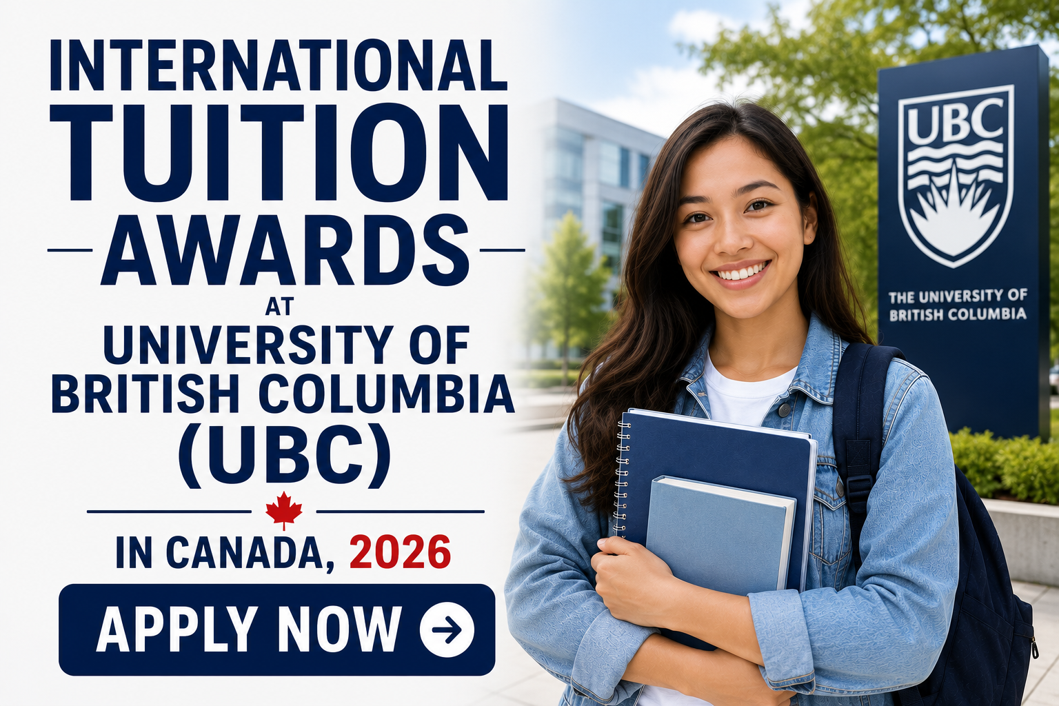 International Tuition Awards at University of British Columbia(UBC) in Canada, 2026