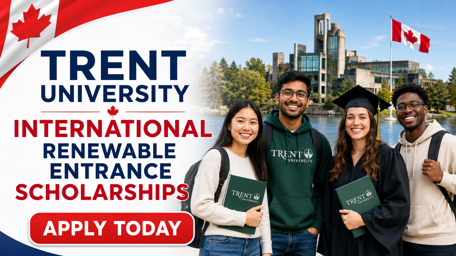 Trent University International Renewable Entrance Scholarships in Canada, 2026