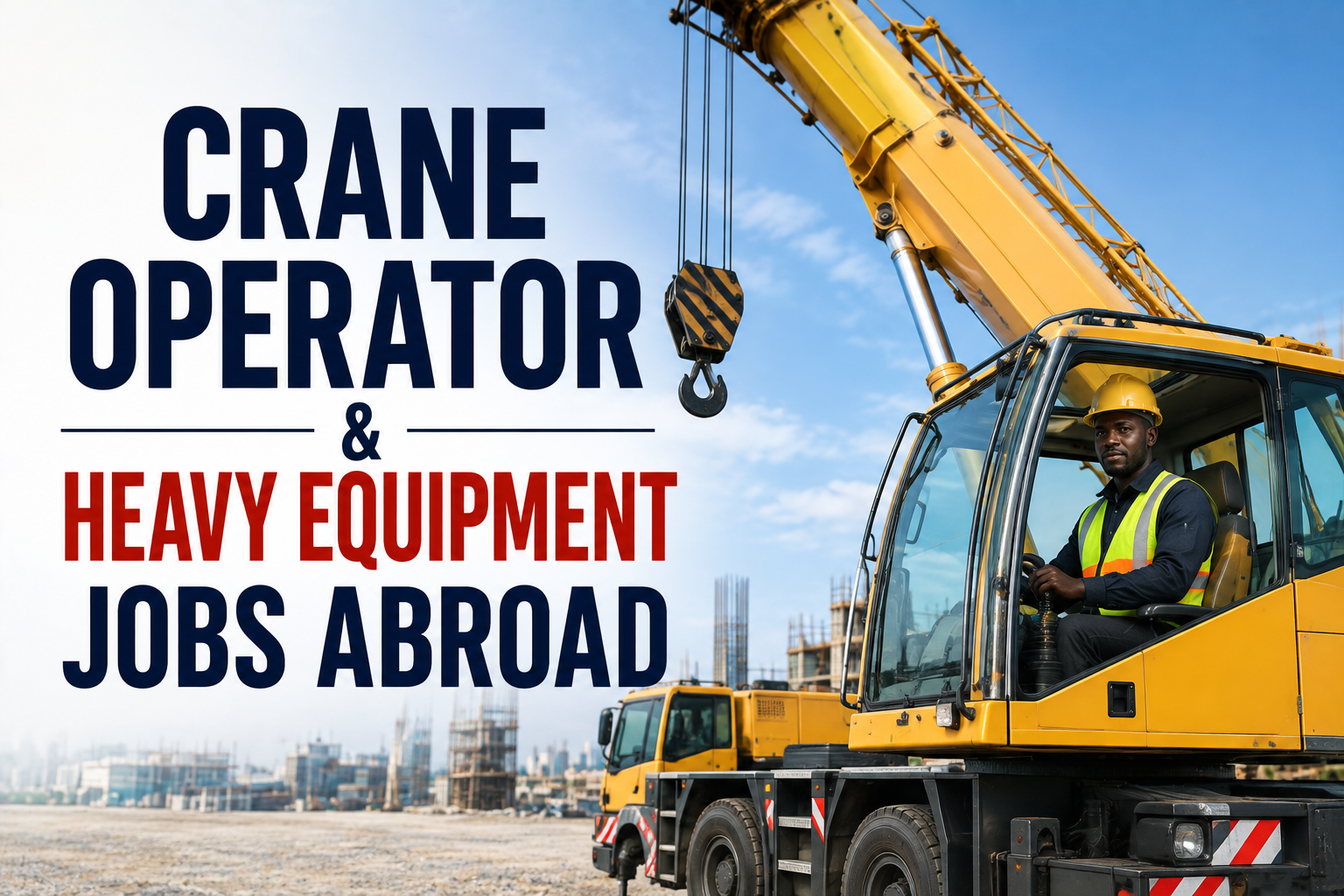 Crane Operator & Heavy Equipment Jobs Abroad: Requirements and Where Demand Is Highest