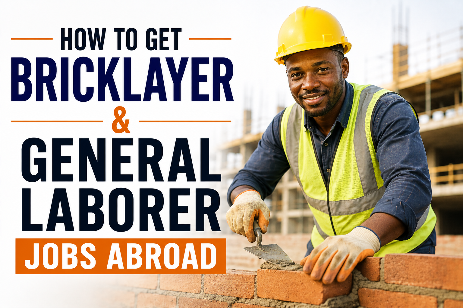 How to Get Bricklayer and General Laborer Jobs Abroad: Certifications, Demand, and Realistic Pay